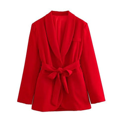 Casual Blazers Coats + Trousers Female Elegant Suit - Polished 24/7