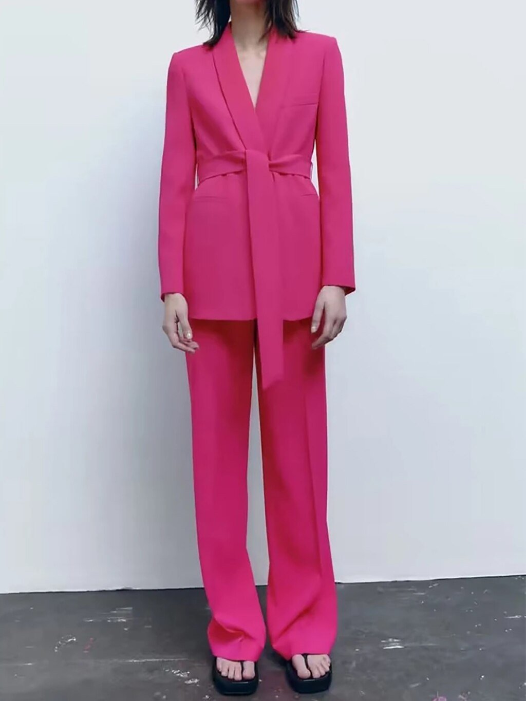 Casual Blazers Coats + Trousers Female Elegant Suit - Polished 24/7