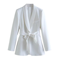 Casual Blazers Coats + Trousers Female Elegant Suit - Polished 24/7