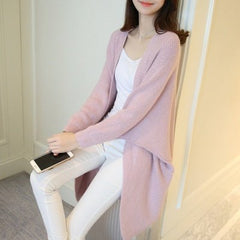Long Cardigan Bat Sleeve Knitted Sweater - Polished 24/7