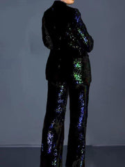Long Sleeve Sequined Two Pieces Set - Polished 24/7
