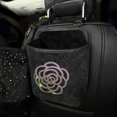 Luxury Diamond Rhinestone Car Storage Bag Organizer - Polished 24/7