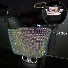 Luxury Diamond Rhinestone Car Storage Bag Organizer - Polished 24/7