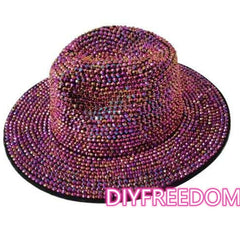 Rhinestone Fedora Jazz Hat - Polished 24/7