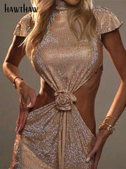 Sexy Party Club Evening Bodycon Mini Dress - Polished 24/7