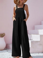 Spring/Summer New Ethnic Style Fashion Solid Color Wide Leg Jumpsuit Quick Sale Tongfa European and American Women's Cross - Polished 24/7
