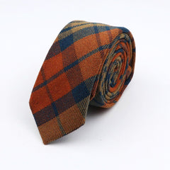 Thick Cashmere Wool Gentleman Solid Color Necktie 7CM Formal Wedding Party Europen Style Red Brown Green Gray Clothing Tie Gift - Polished 24/7