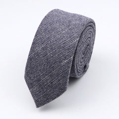 Thick Cashmere Wool Gentleman Solid Color Necktie 7CM Formal Wedding Party Europen Style Red Brown Green Gray Clothing Tie Gift - Polished 24/7