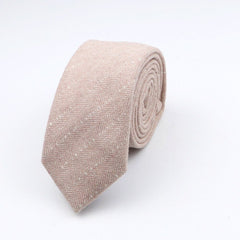 Thick Cashmere Wool Gentleman Solid Color Necktie 7CM Formal Wedding Party Europen Style Red Brown Green Gray Clothing Tie Gift - Polished 24/7