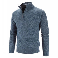 Thick Knitted Mock Neck Sweater - Polished 24/7