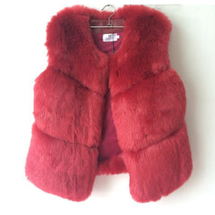 Thick Warm Faux Fox Fur Vest - Polished 24/7