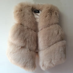 Thick Warm Faux Fox Fur Vest - Polished 24/7