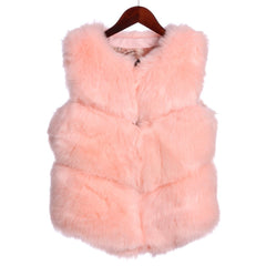 Thick Warm Faux Fox Fur Vest - Polished 24/7