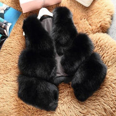Thick Warm Faux Fox Fur Vest - Polished 24/7