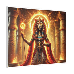 Sekhmet Canvas Wall Art - Egyptian God Inspired Decor