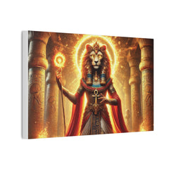 Sekhmet Canvas Wall Art - Egyptian God Inspired Decor