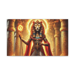 Sekhmet Canvas Wall Art - Egyptian God Inspired Decor