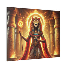 Sekhmet Canvas Wall Art - Egyptian God Inspired Decor