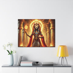 Sekhmet Canvas Wall Art - Egyptian God Inspired Decor