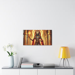 Sekhmet Canvas Wall Art - Egyptian God Inspired Decor