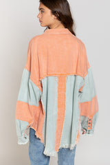 Colorblock Oversized Jacket