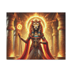 Sekhmet Canvas Wall Art - Egyptian God Inspired Decor