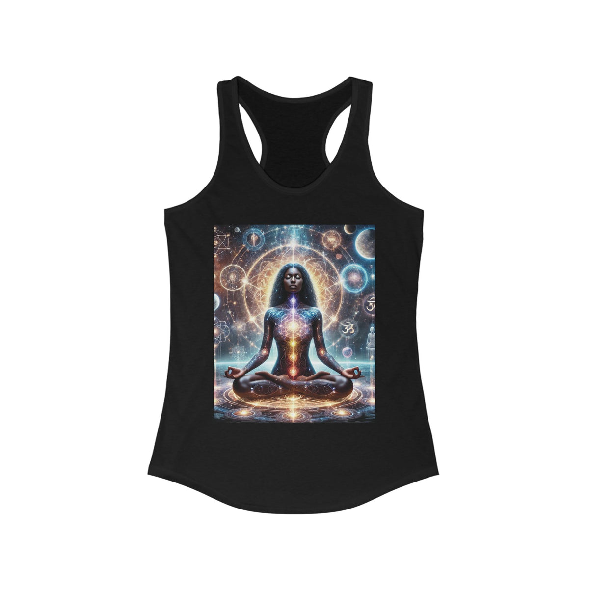 Cosmic Meditation Racerback Tank - Women's Spiritual Activewear