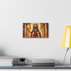 Sekhmet Canvas Wall Art - Egyptian God Inspired Decor