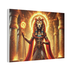 Sekhmet Canvas Wall Art - Egyptian God Inspired Decor