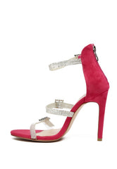 INES BLING STRAP HIGH HEEL SANDALS