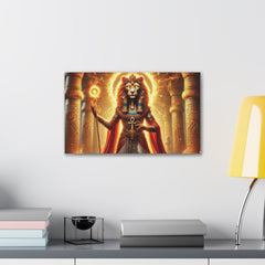 Sekhmet Canvas Wall Art - Egyptian God Inspired Decor