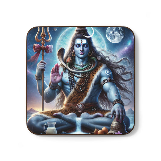 Divine Shiva Coaster - Hardboard Back - Spiritual Home Decor