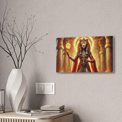 Sekhmet Canvas Wall Art - Egyptian God Inspired Decor