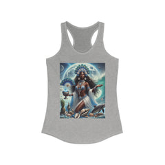 Yemaya Women's Racerback Tank - Perfect for Beach Days and Summer Celebrations