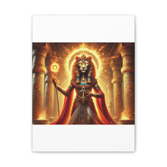 Sekhmet Canvas Wall Art - Egyptian God Inspired Decor