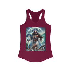 Yemaya Women's Racerback Tank - Perfect for Beach Days and Summer Celebrations