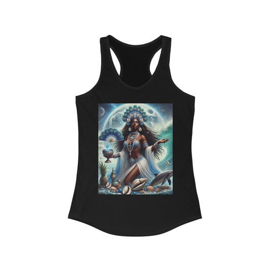 Yemaya Women's Racerback Tank - Perfect for Beach Days and Summer Celebrations