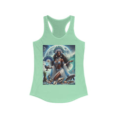 Yemaya Women's Racerback Tank - Perfect for Beach Days and Summer Celebrations