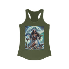 Yemaya Women's Racerback Tank - Perfect for Beach Days and Summer Celebrations