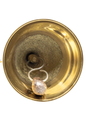 4" Brass Triple Moon Altar Bell