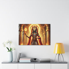 Sekhmet Canvas Wall Art - Egyptian God Inspired Decor