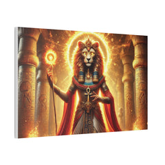 Sekhmet Canvas Wall Art - Egyptian God Inspired Decor