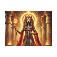 Sekhmet Canvas Wall Art - Egyptian God Inspired Decor