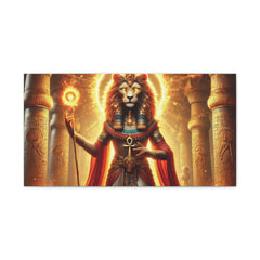 Sekhmet Canvas Wall Art - Egyptian God Inspired Decor