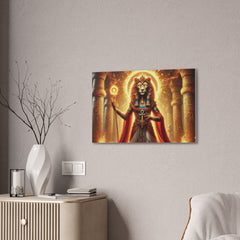 Sekhmet Canvas Wall Art - Egyptian God Inspired Decor