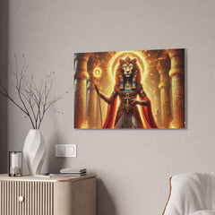 Sekhmet Canvas Wall Art - Egyptian God Inspired Decor