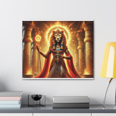 Sekhmet Canvas Wall Art - Egyptian God Inspired Decor