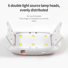 6W Mini Nail Lamp UV LED Gel Polish Nail Dryer Portable USB Cable