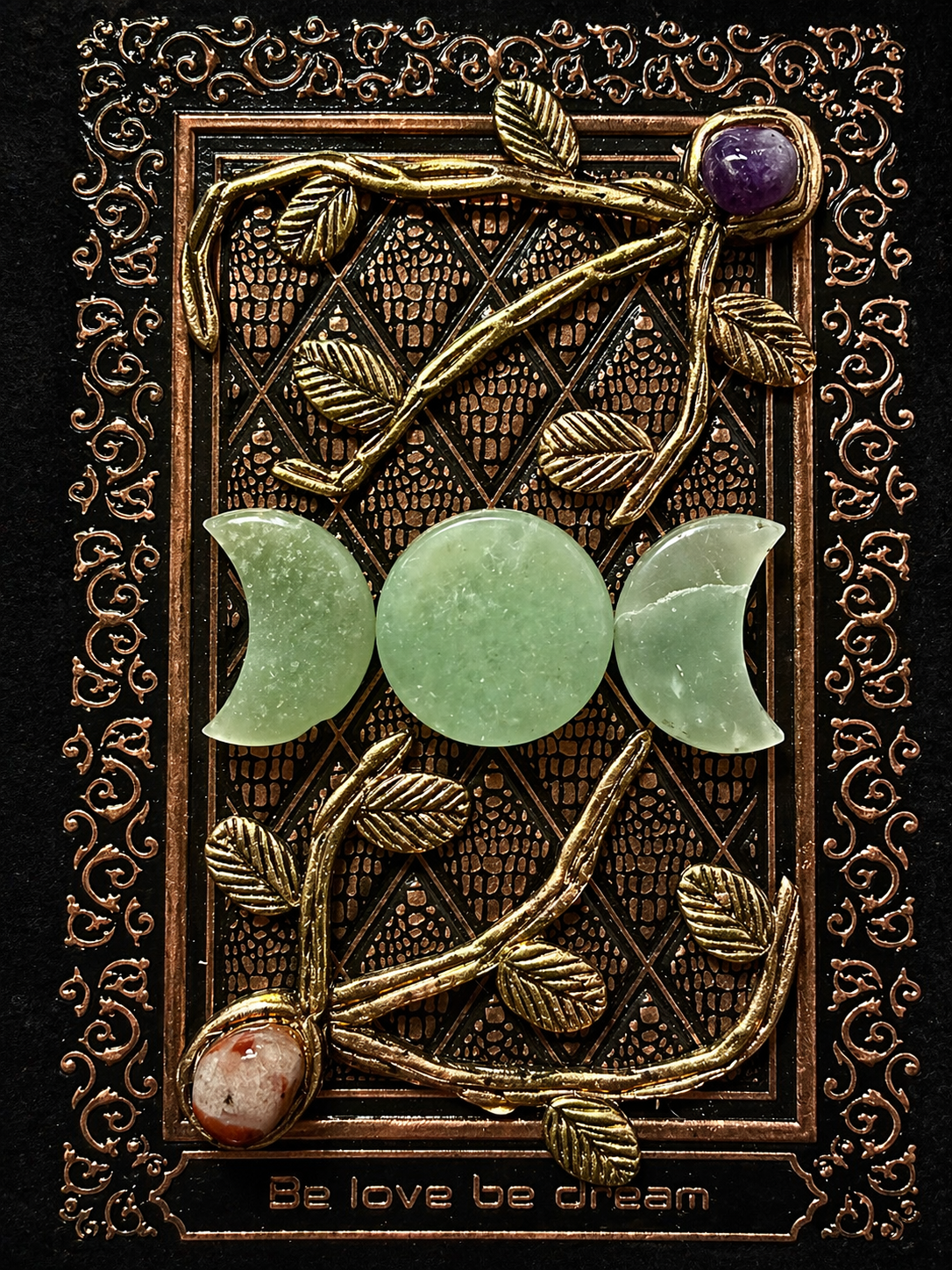 Green Aventurine Triple Moon Journal
