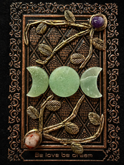 Green Aventurine Triple Moon Journal